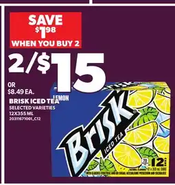 Independent Grocer BRISK ICED TEA offer