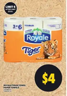 Independent Grocer ROYALE TIGER TOWEL PAPER TOWELS offer