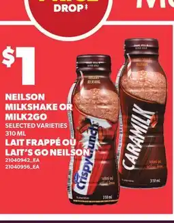 Independent Grocer NEILSON MILKSHAKE OR MILK2GO offer