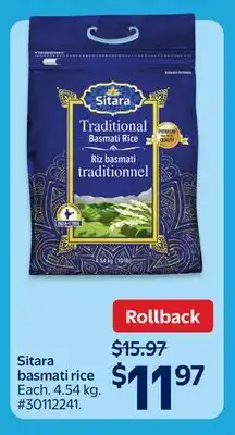 Walmart Sitara basmati rice offer