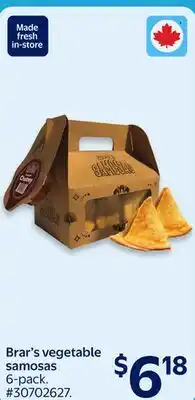 Walmart Brar's vegetable samosas offer