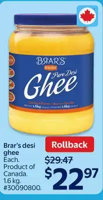 Walmart Brar's desi ghee offer