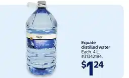 Walmart Equate distilled water offer