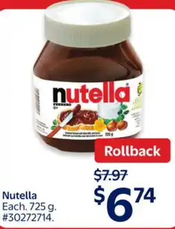 Walmart Nutella offer