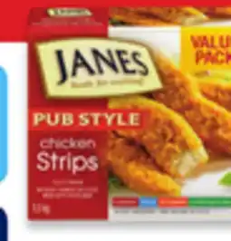 Walmart Janes Pub Style breaded chicken strips offer