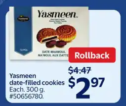 Walmart Yasmeen Date-filled Cookies offer