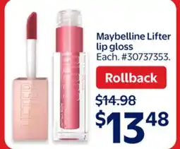 Walmart Maybelline Lifter lip gloss offer