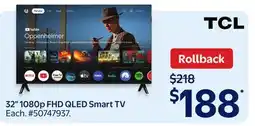 Walmart TCL 32 1080p FHD QLED Smart TV offer