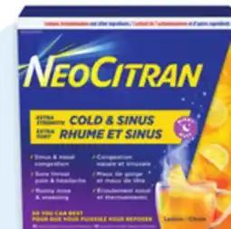 Walmart NeoCitran Cold & Sore Throat or extra strength Cold & Sinus offer