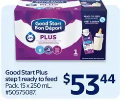 Walmart Good Start Plus step 1 ready to feed offer