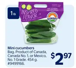 Walmart Mini cucumbers offer