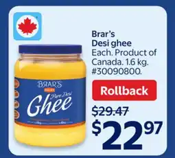Walmart Brar's Desi Ghee offer