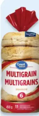 Walmart Great Value Bagels offer