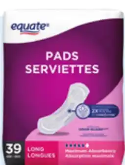 Walmart Equate Incontinence Pads or Guards offer