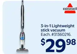 Walmart BISSELL 3-in-1 Lightweight stick vacuum offer