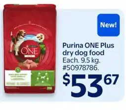 Walmart Purina ONE Plus dry dog food offer