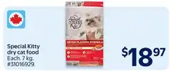 Walmart Special Kitty dry cat food offer