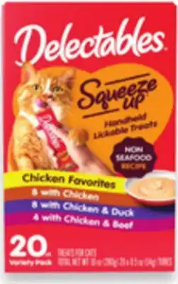 Walmart Delectables Squeeze Up cat treats variety pack offer