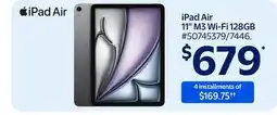 Walmart iPad Air 11 M3 Wi-Fi 128GB offer