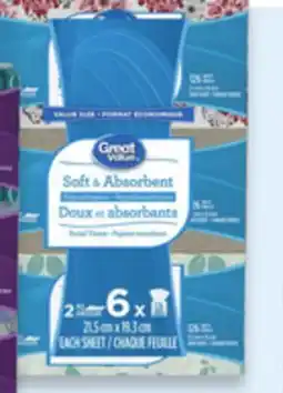 Walmart Great Value Facial Tissue offer