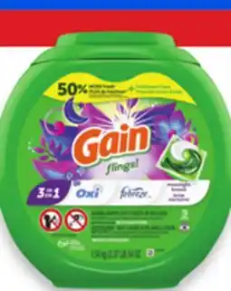 Walmart Gain laundry detergent 128 loads, Flings! offer