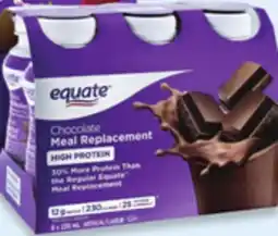 Walmart Equate high protein meal replacement shakes offer