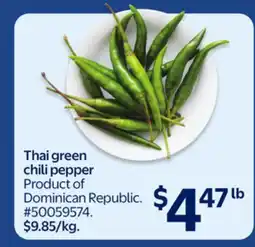 Walmart Thai green chili pepper offer