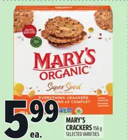 Metro MARY'S CRACKERS offer