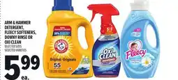 Metro ARM & HAMMER DETERGENT, FLEECY SOFTENERS, DOWNY RINSE OR OXI CLEAN offer