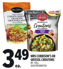 Metro MRS CUBBISON'S OR GRISSOL CROUTONS offer