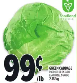 Metro GREEN CABBAGE offer