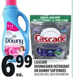 Metro CASCADE DISHWASHER DETERGENT OR DOWNY SOFTENERS offer