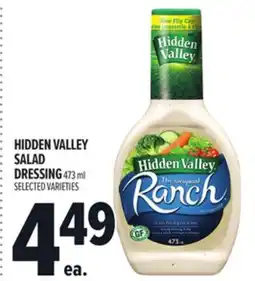 Metro HIDDEN VALLEY SALAD DRESSING offer