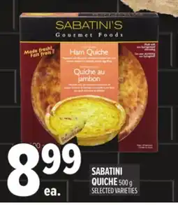 Metro SABATINI QUICHE offer