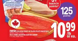 Metro FRESH STEELHEAD TROUT OR TILAPIA FILLETS offer