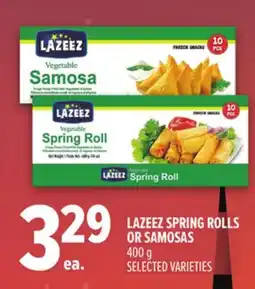 Metro LAZEEZ SPRING ROLLS OR SAMOSAS offer