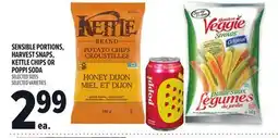 Metro SENSIBLE PORTIONS, HARVEST SNAPS, KETTLE CHIPS OR POPPI SODA offer
