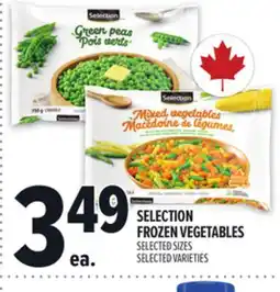 Metro SELECTION FROZEN VEGETABLES offer