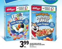 Metro KELLOGG'S FROOT LOOPS OR MULTIGRAIN FROSTED FLAKES CEREAL offer