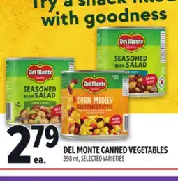 Metro DEL MONTE CANNED VEGETABLES offer