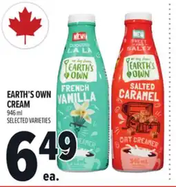 Metro EARTH'S OWN CREAM offer