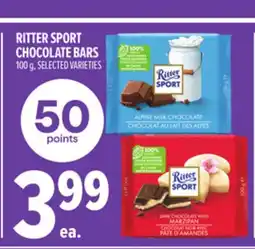 Metro RITTER SPORT CHOCOLATE BARS offer