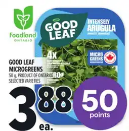 Metro GOOD LEAF MICROGREENS offer