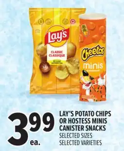 Metro LAY'S POTATO CHIPS OR HOSTESS MINIS CANISTER SNACKS offer