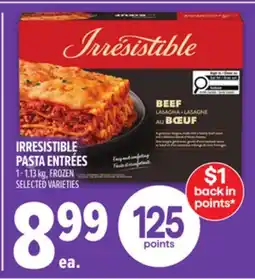Metro IRRESISTIBLE PASTA ENTRÉES offer