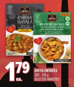 Metro DIVYA ENTRÉES offer