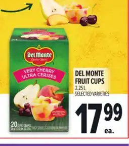 Metro DEL MONTE FRUIT CUPS offer
