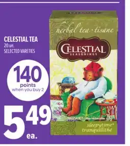 Metro CELESTIAL TEA offer