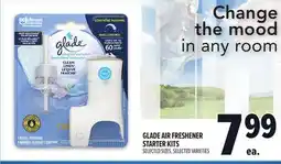Metro GLADE AIR FRESHENER STARTER KITS offer
