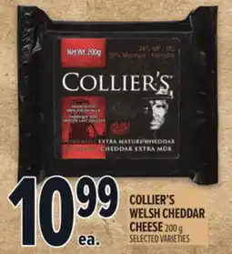 Metro COLLIER'S WELSH CHEDDAR CHEESE offer